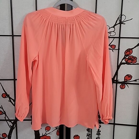 Lilly Pulitzer Women 100% Silk Elsa Blouse - Picture 8 of 9